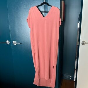 Prologue Coral V-Neck Dress